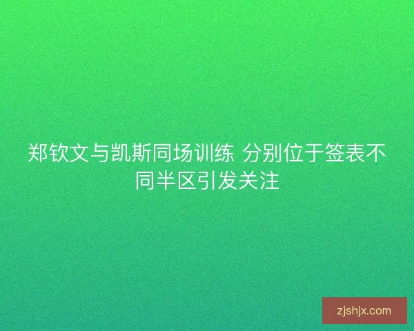 郑钦文与凯斯同场训练 分别位于签表不同半区引发关注